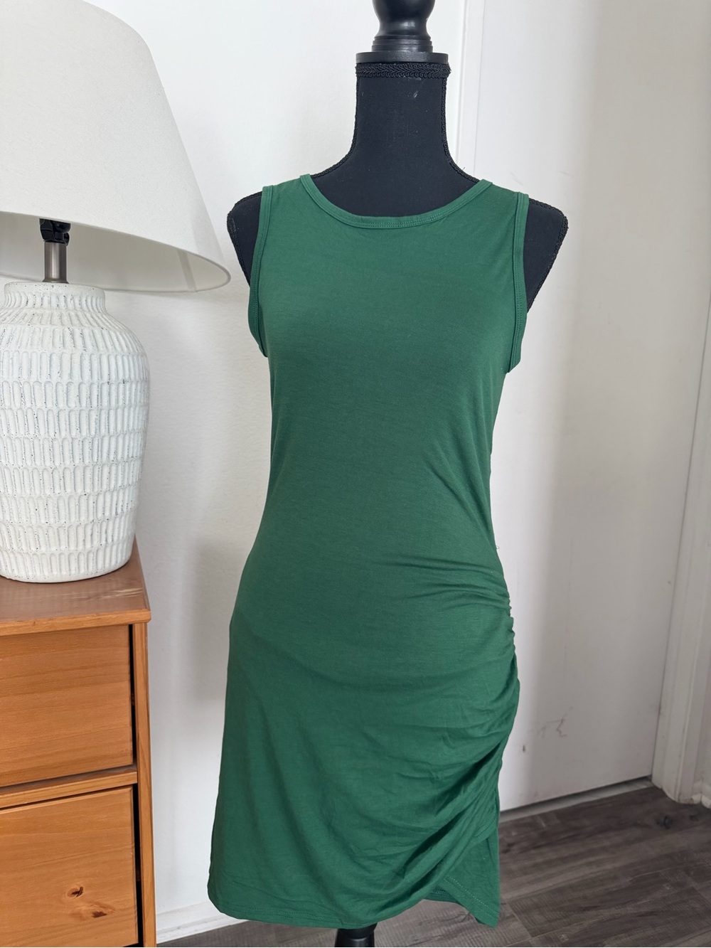 Cupshe Forest Green Sleeveless Midi Tank Dress